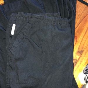White Cross brand Black medium scrub pants